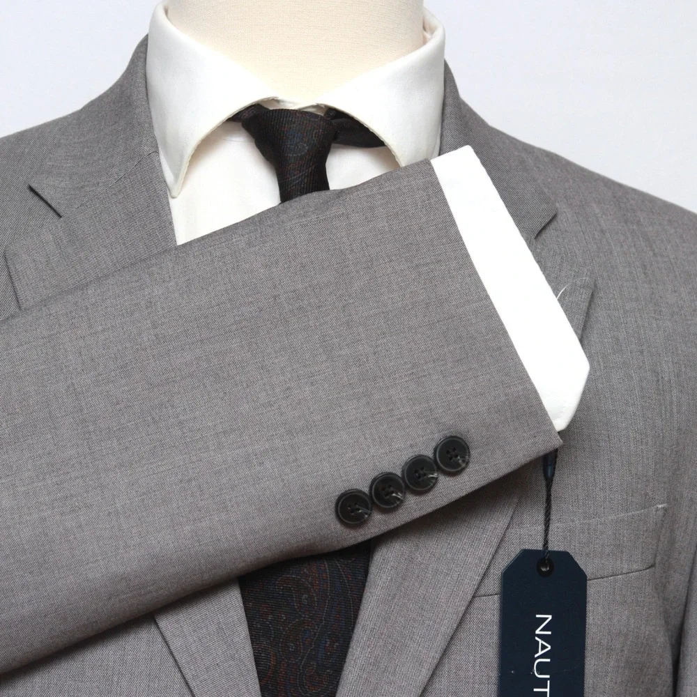 Nautica Men's Modern-Fit Bi-Stretch Suit Blazer‎ Jacket Size 38S Grey E071127